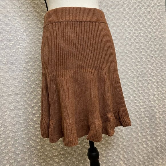 NWT Free People Solid Gold Sweater Skirt L - Picture 3 of 6